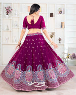 Premium Faux Georgette Embroidered Lehenga Set - Showroom Designer Collection