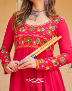 Reyon Kutchi Gamthi Work Festive Kurti | Navratri Collection 2025