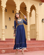 Reyon Kutchi Gamthi Work Festive Kurti | Navratri Collection 2025