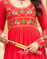 Reyon Kutchi Gamthi Work Festive Kurti | Navratri Collection 2025