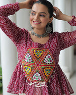 Kora Cotton Gota-Patti Lehenga with Bandhani Kutchi Patchwork | Navratri Collection 2025