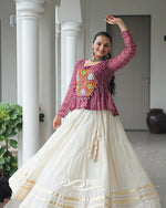 Kora Cotton Gota-Patti Lehenga with Bandhani Kutchi Patchwork | Navratri Collection 2025