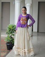 Kora Cotton Gota-Patti Lehenga with Bandhani Kutchi Patchwork | Navratri Collection 2025