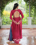 Reyon Kutchi Gamthi Embroidered Festive Kurti| Navratri Collection 2025