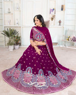 Premium Faux Georgette Embroidered Lehenga Set - Showroom Designer Collection