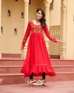 Reyon Kutchi Gamthi Work Festive Kurti | Navratri Collection 2025