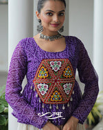 Kora Cotton Gota-Patti Lehenga with Bandhani Kutchi Patchwork | Navratri Collection 2025