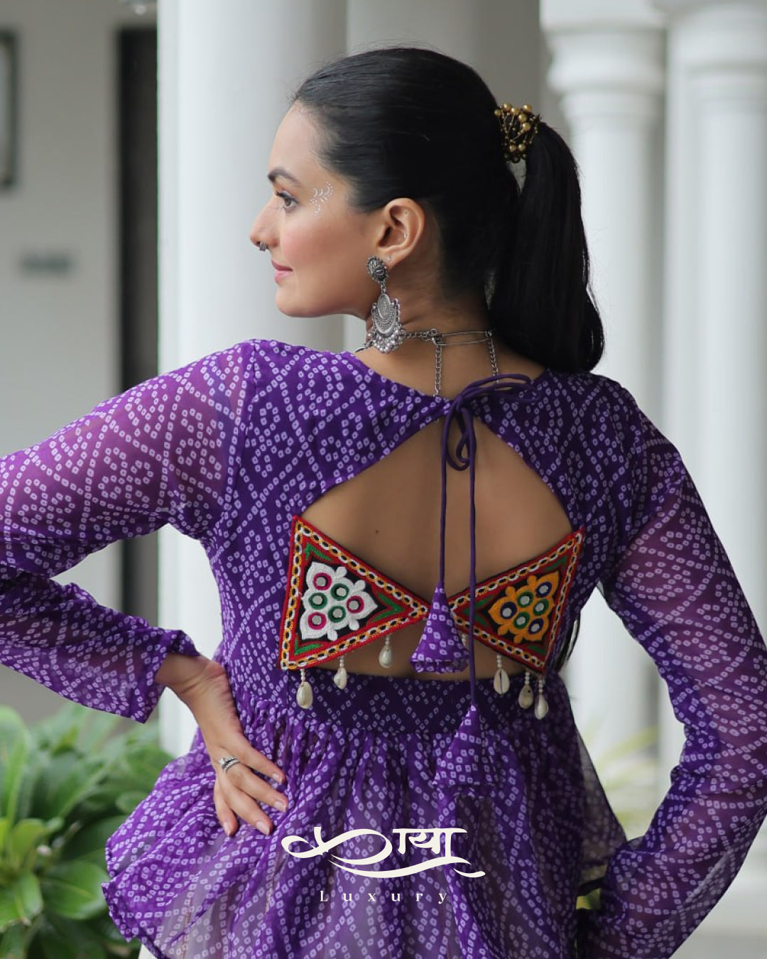 Kora Cotton Gota-Patti Lehenga with Bandhani Kutchi Patchwork | Navratri Collection 2025