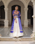 12-Meter Flair Kora Cotton Lehenga with Bandhani Kutchi Patchwork Georgette Kurti| Navratri Collection 2025