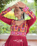 Reyon Kutchi Gamthi Embroidered Festive Kurti| Navratri Collection 2025