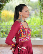 Reyon Kutchi Gamthi Embroidered Festive Kurti| Navratri Collection 2025